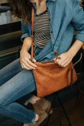 Bolso bandolera de piel Lola - Camel