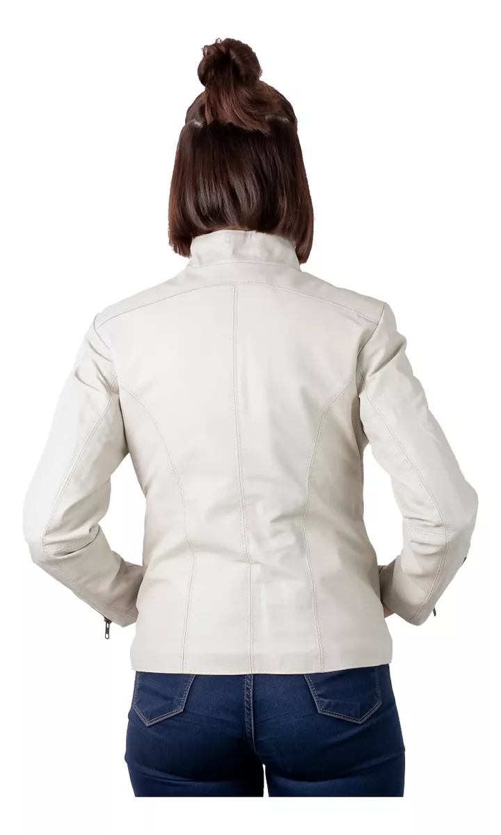 Campera De Cuero Vacuno 100% Legitimo De Mujer - Art: 128.c