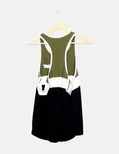 ELIU Camiseta de tirantes color block