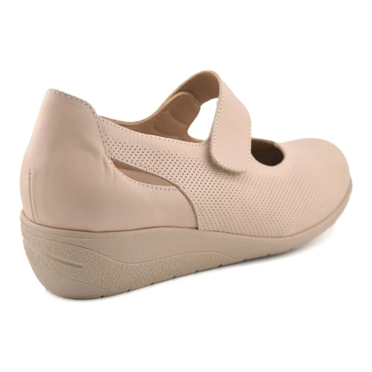 Merceditas de piel beige by