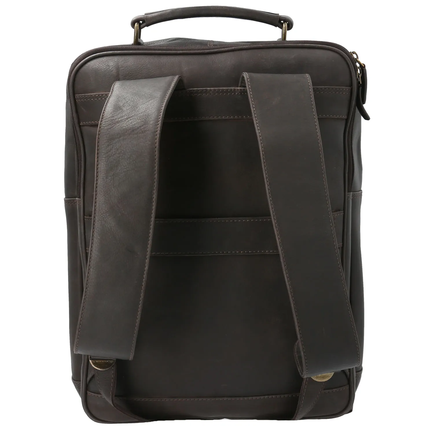 Mochila Cuero Hombre Th Elmer Back Café Hush Puppies