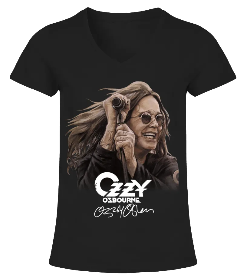 Ozzy Osbourne BK (1) Camiseta cuello pico Mujer
