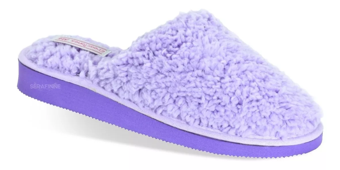 Pantufla Mujer Cómodas Peluche  Livianas Corderito Ale 13
