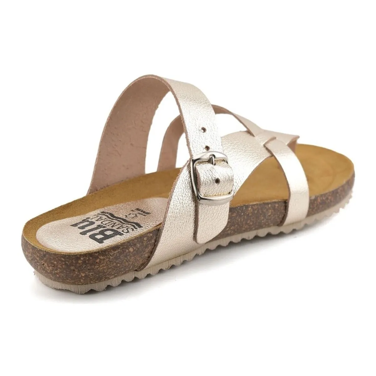 Sandalias Bio de Piel doradas by