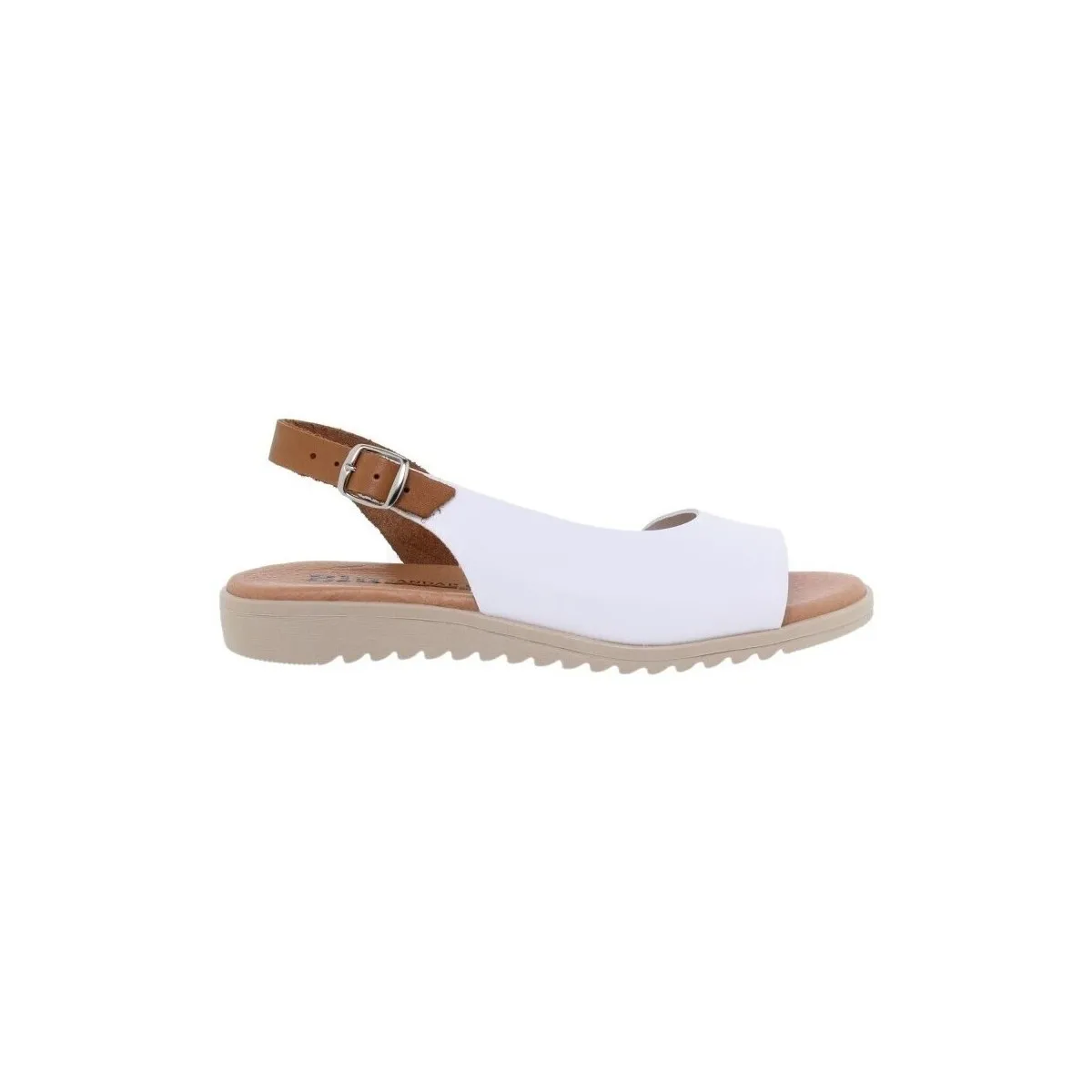 Sandalias blancas de piel by