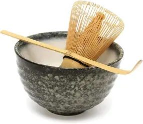 UANGLI Ceremonia del té Matcha tazón de té de cerámica Cuchara para té batidor de Matcha Herramienta de té japonés Juego de Cuen