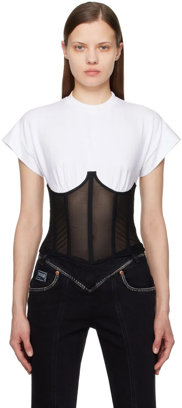 Versace White & Black Warranty T-Shirt