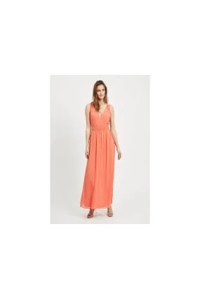 Vestido largo fiesta naranja