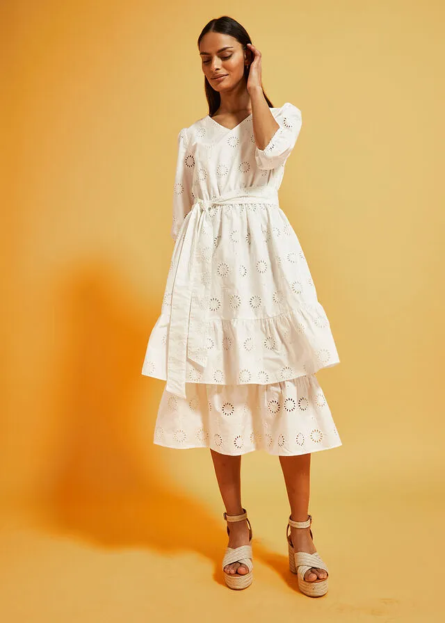 Vestido midi Blanco