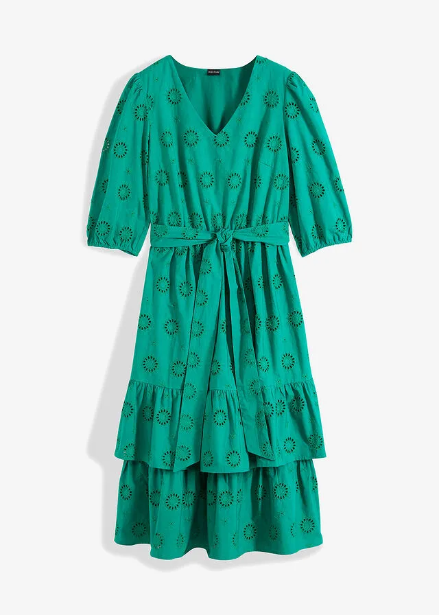 Vestido midi Verde menta